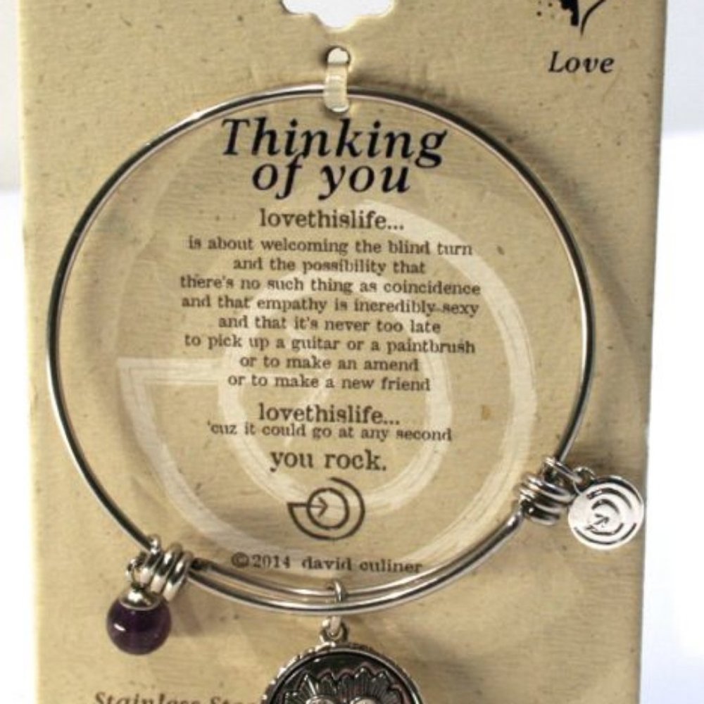 Stainless Steel Thinking of You Bracelet